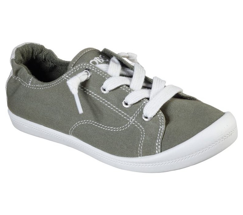 Skechers Bobs Beach Bingo - Ditch Day - Womens Slip On Shoes Olive [AU-ZJ1851]